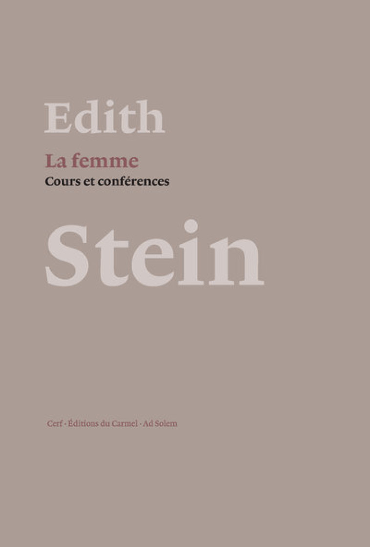 LA FEMME - Edith Stein - CERF