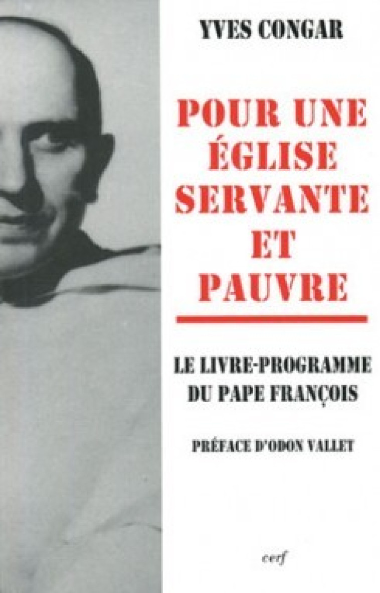 POUR UNE ÉGLISE SERVANTE ET PAUVRE - Yves Congar - CERF