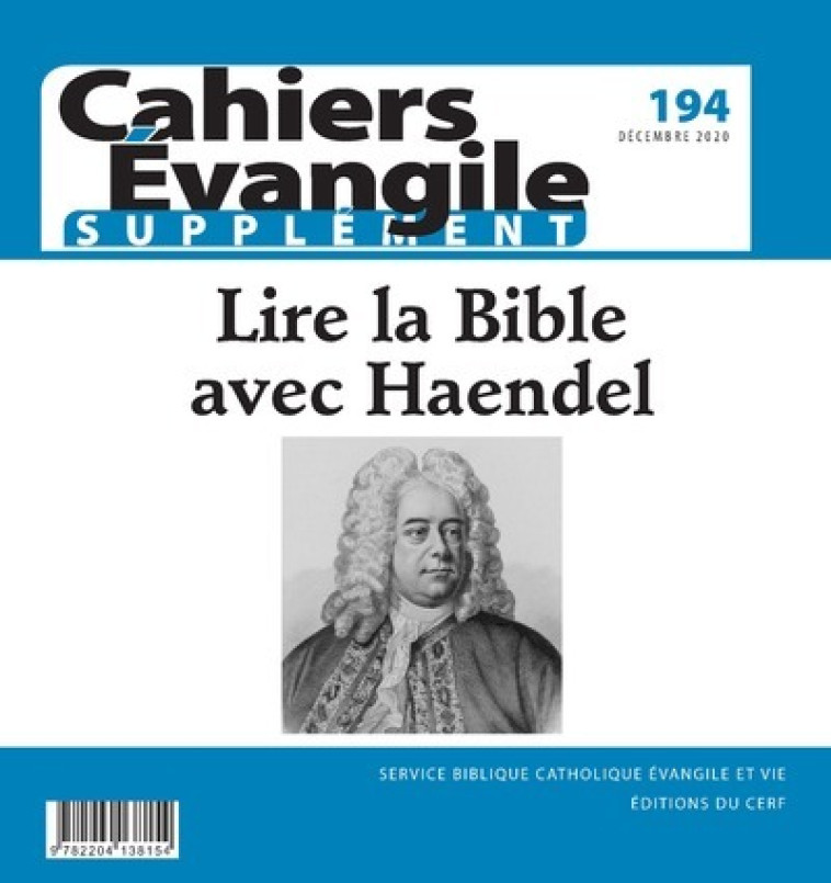 CAHIER EVANGILE - NUMERO 194 - SUPPLEMENT - -  Collectif - CERF