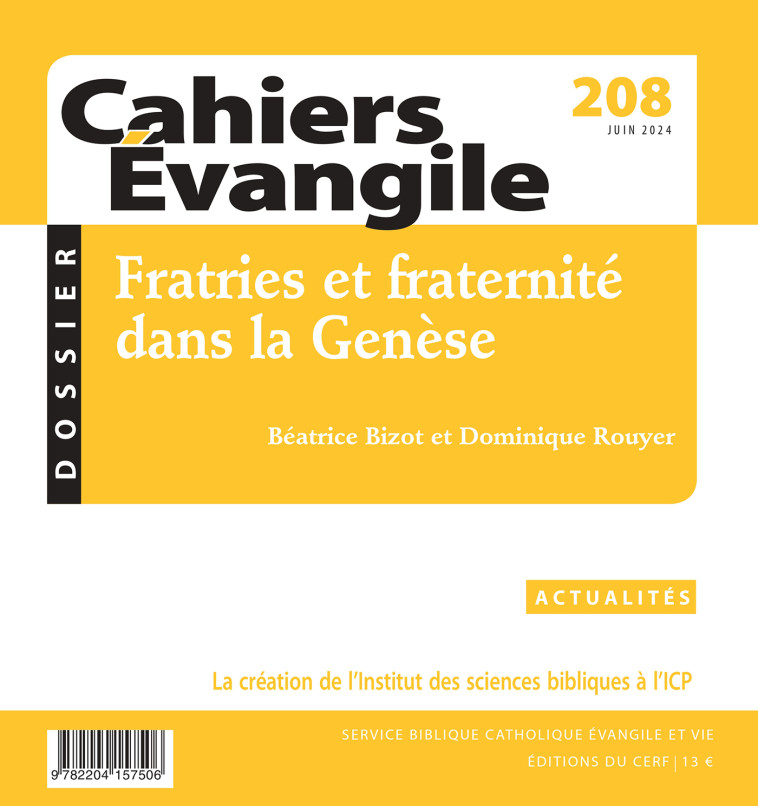 Cahiers Evangile 208 -  Collectif - CERF