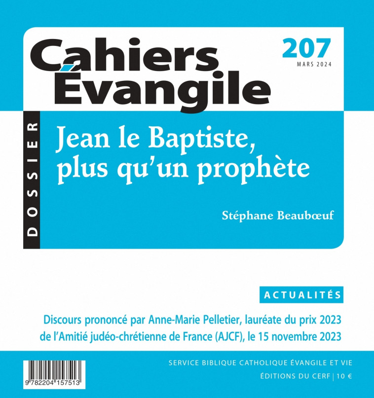 Cahiers-Evangile 207 -  Collectif - CERF