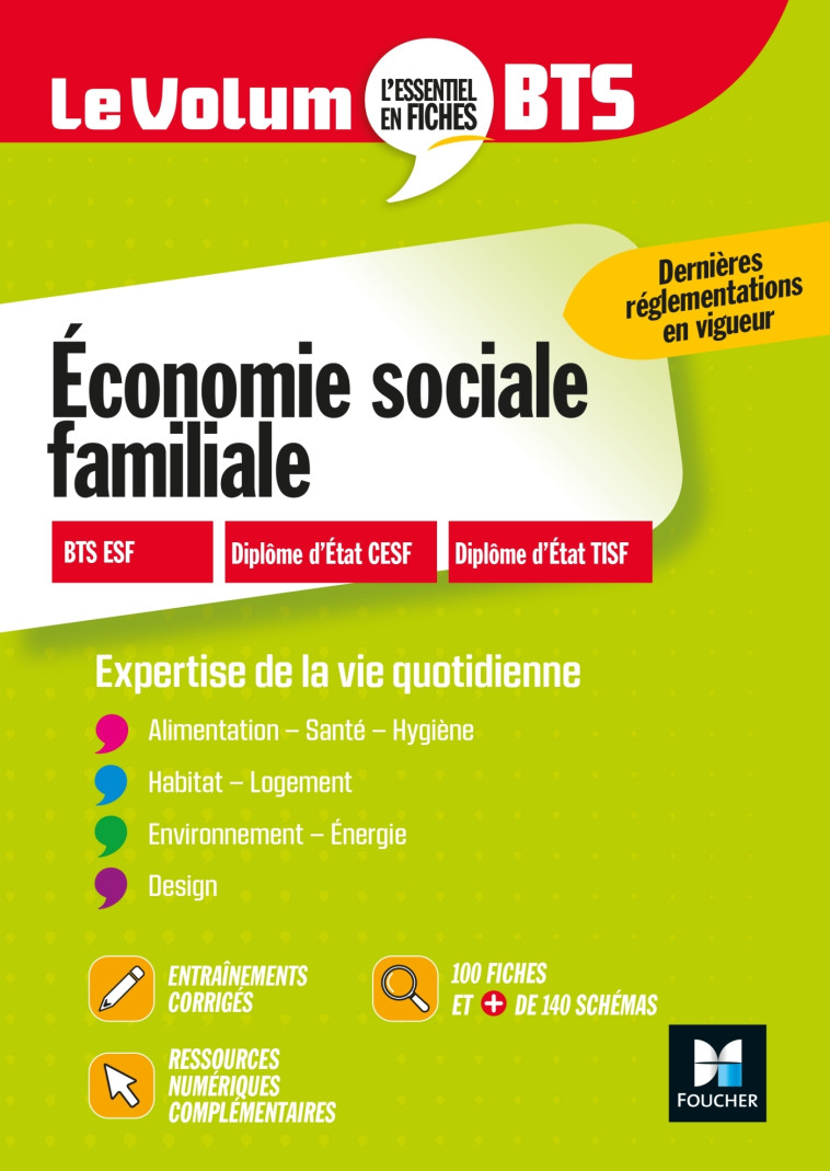 Le Volum' BTS - Economie sociale familiale - Révision et entraînement - Catherine Fetz - FOUCHER