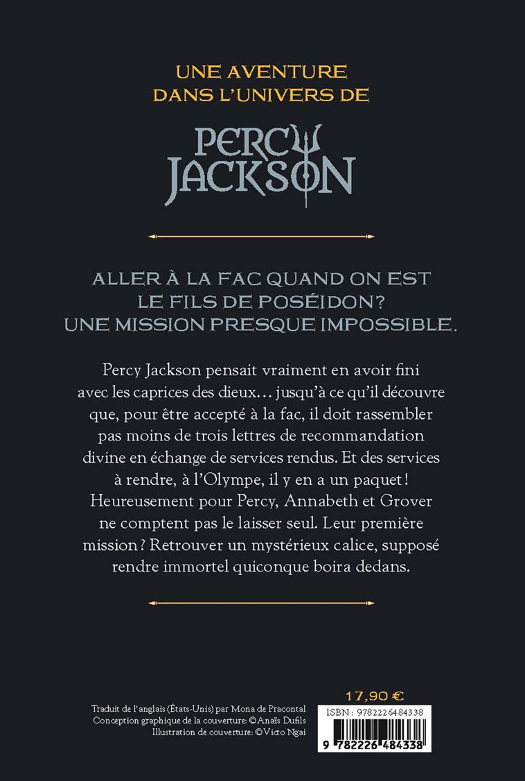 Percy Jackson et les Olympiens - Le Calice des dieux - Rick Riordan - ALBIN MICHEL