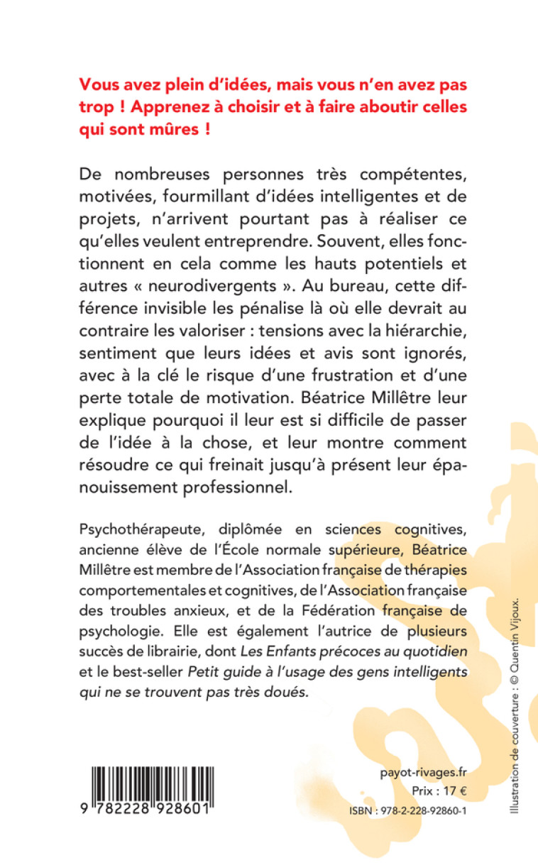 Comment faire aboutir mes projets quand j'en ai 36 000 en tête - Béatrice Milletre - PAYOT