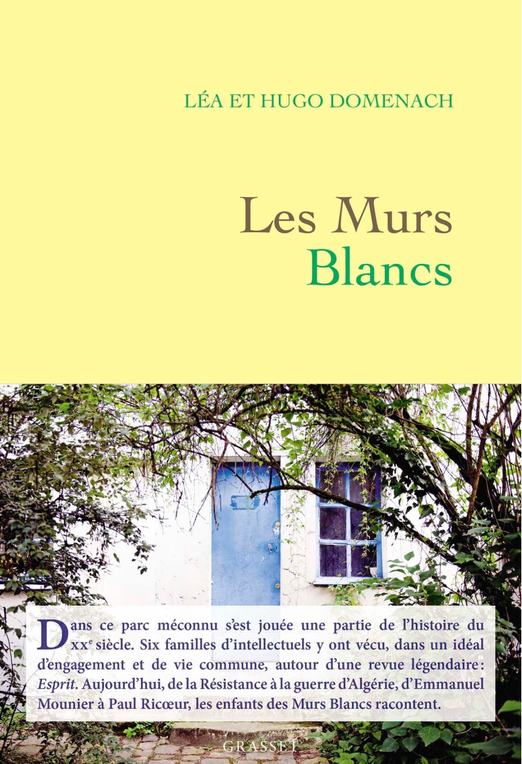 Les Murs Blancs - Léa Domenach - GRASSET