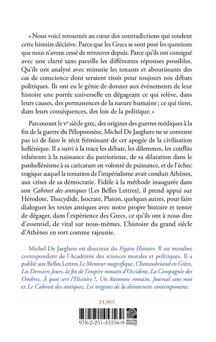 La Mélancolie d'Athéna - Michel De Jaeghere - BELLES LETTRES