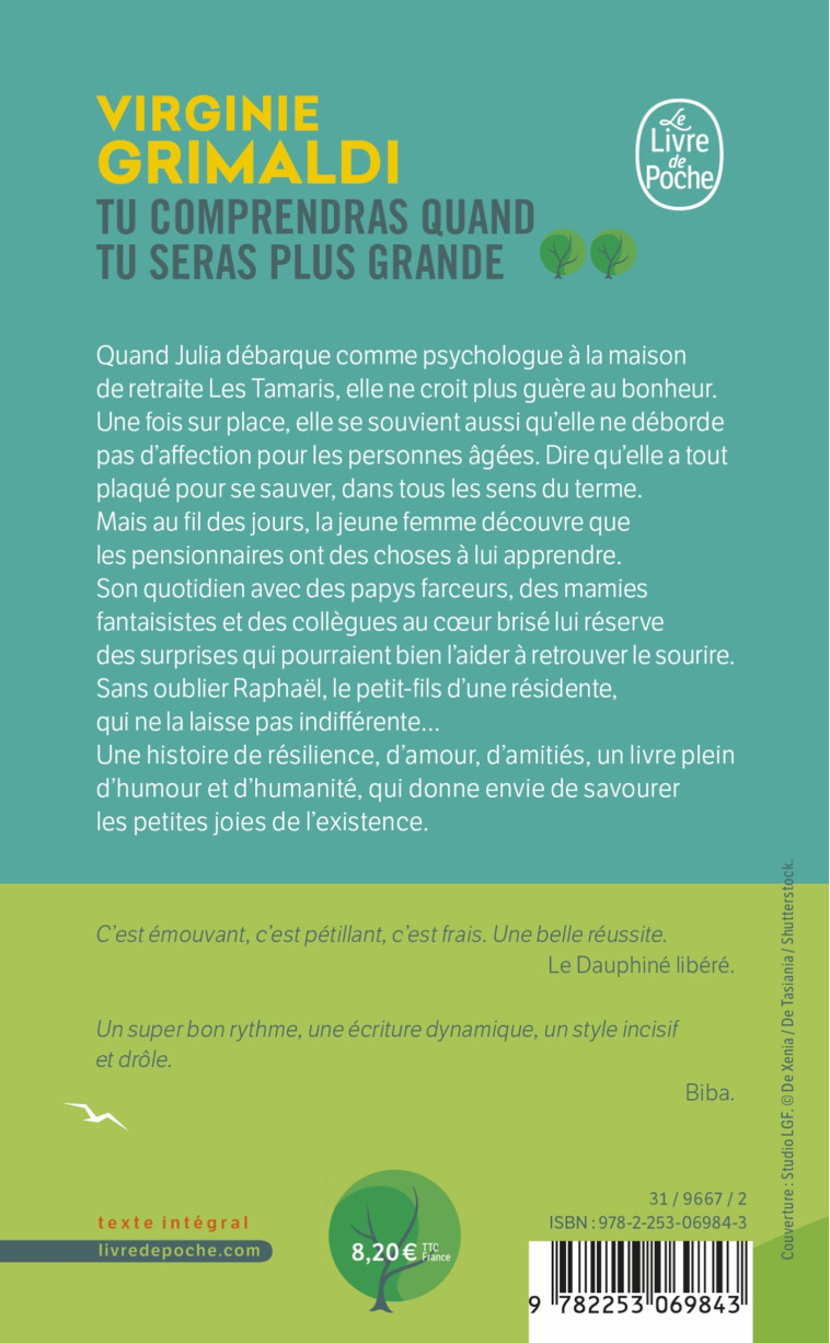 Tu comprendras quand tu seras plus grande - Virginie Grimaldi - LGF