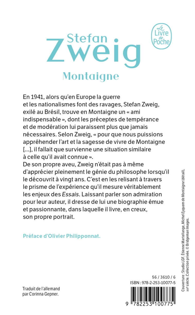 Montaigne - Stefan Zweig - LGF