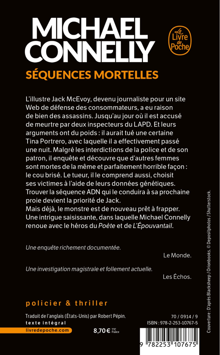 Séquences mortelles - Michael Connelly - LGF