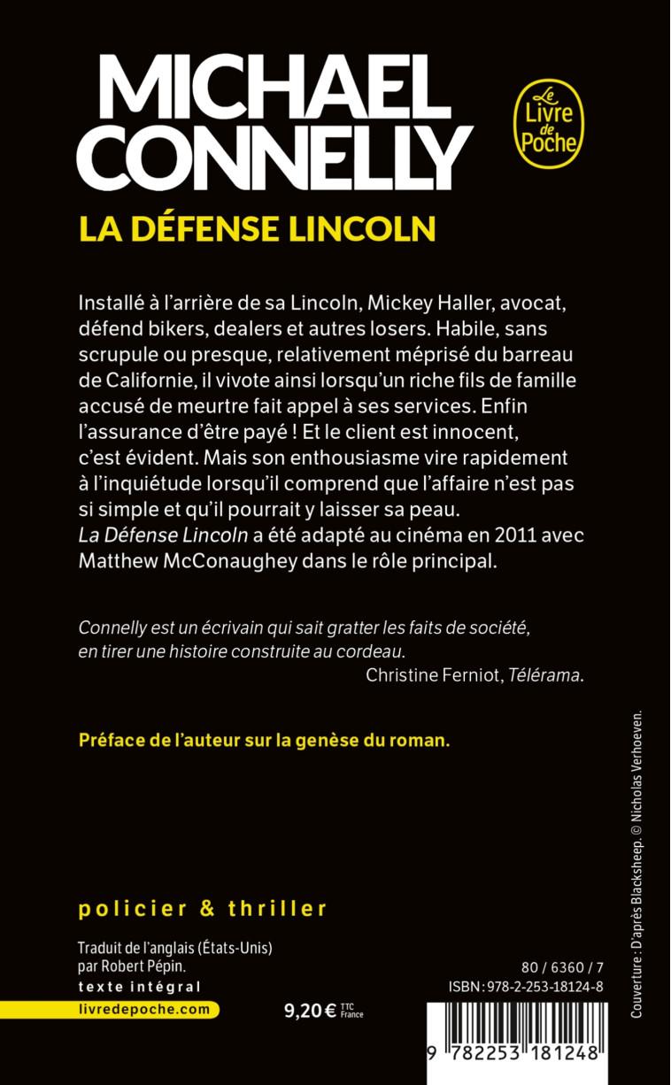 La Défense Lincoln - Michael Connelly - LGF