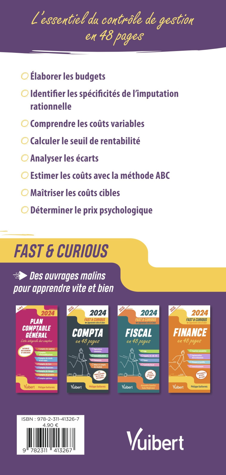 Fast & Curious Contrôle de gestion 2024 - Kada  Meghraoui - VUIBERT