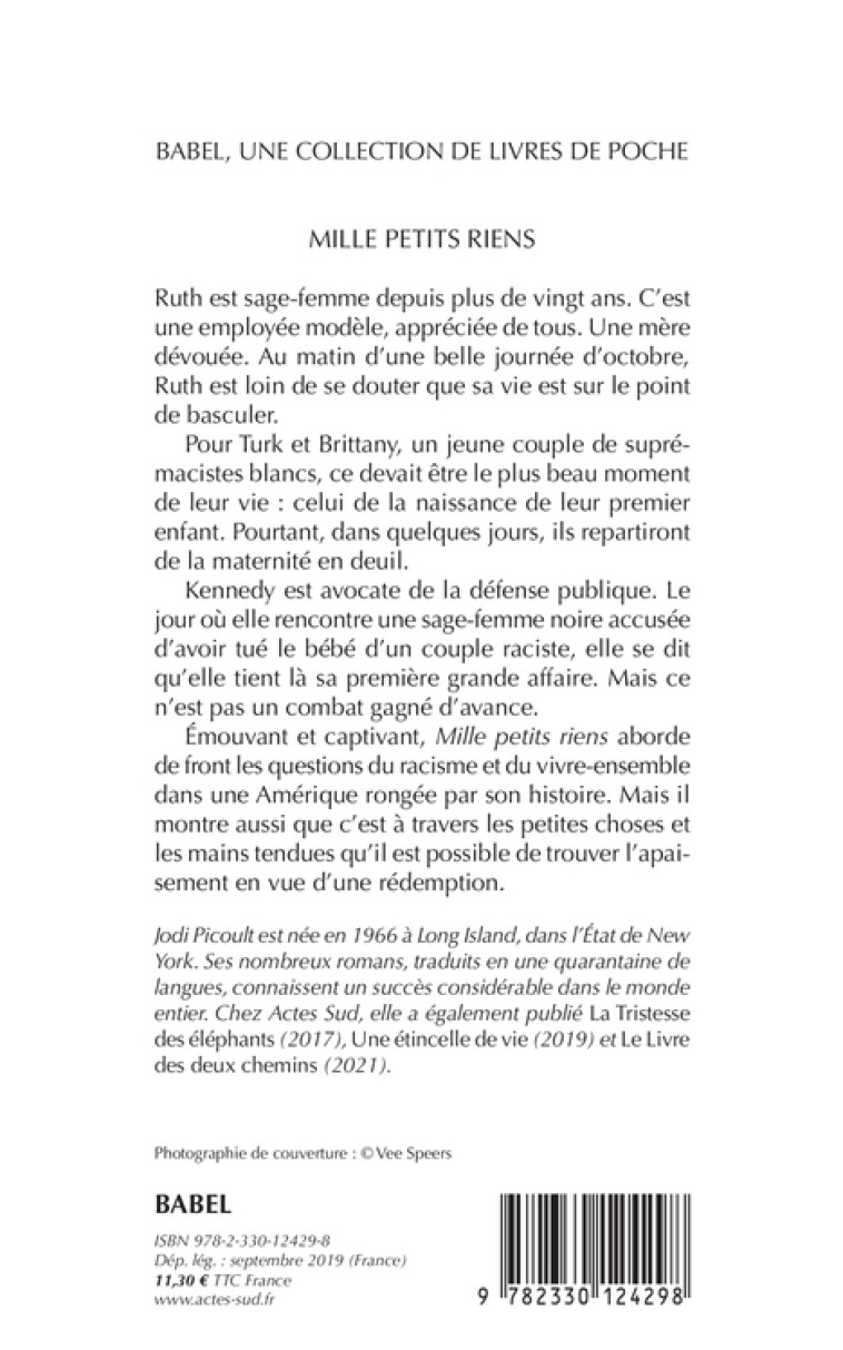 Mille petits riens - Jodi Picoult - ACTES SUD