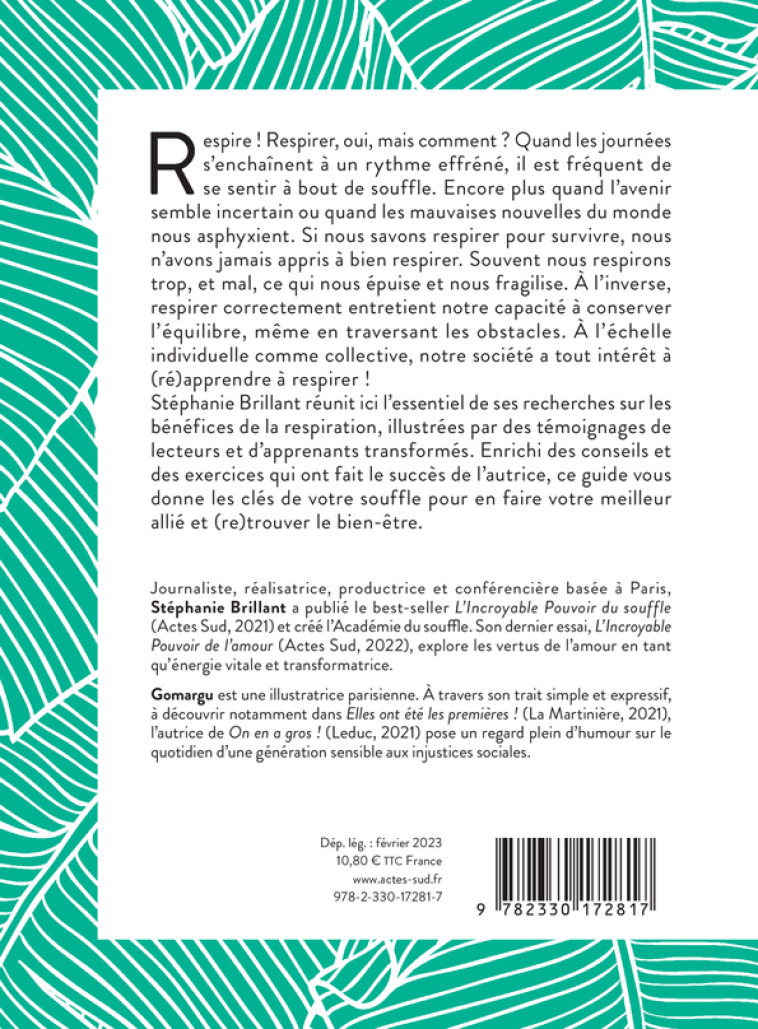 (Ré)apprendre à respirer - Stéphanie Brillant - ACTES SUD