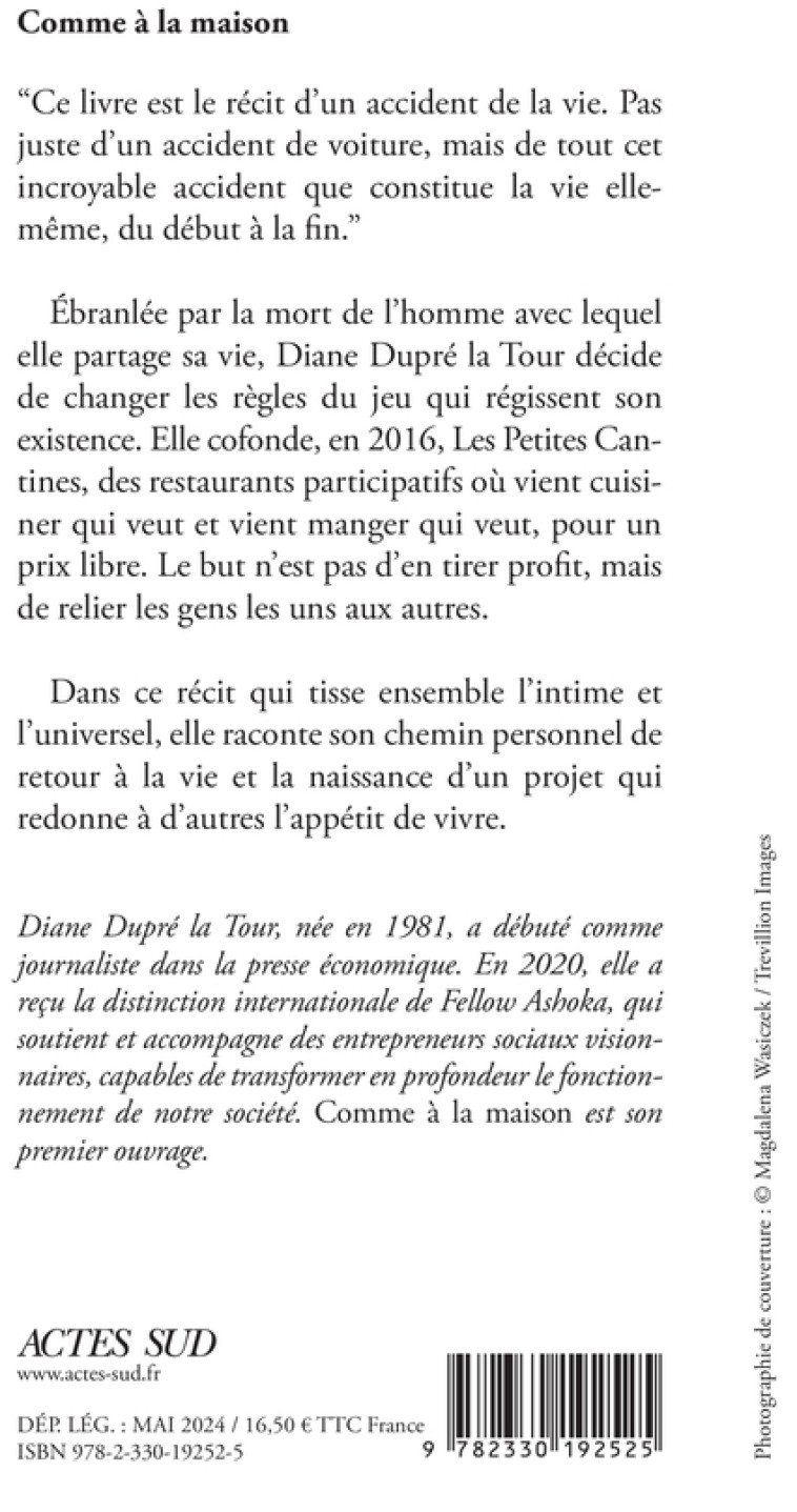 Comme à la maison - Diane Dupré la tour - ACTES SUD