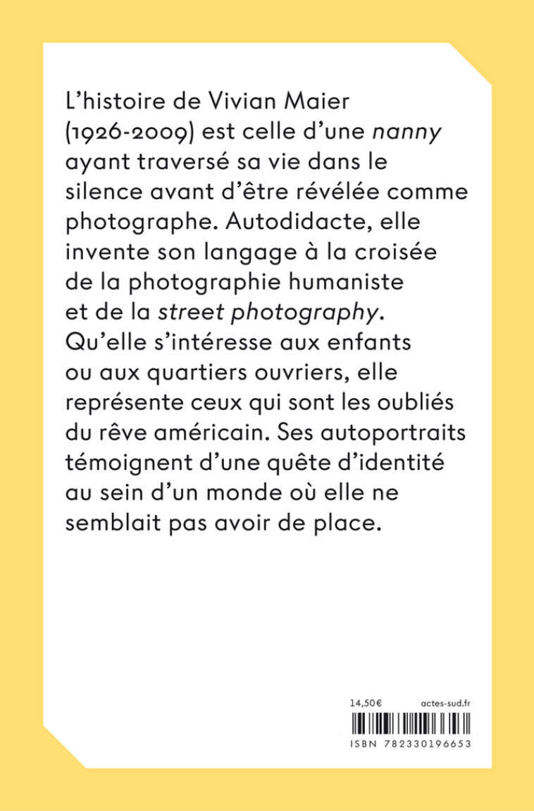 Vivian Maier - Anne Morin - ACTES SUD