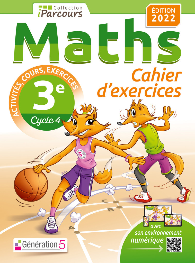 Cahier d'exercices iParcours maths 3e avec cours (édition 2022) - Katia HACHE - GENERATION 5