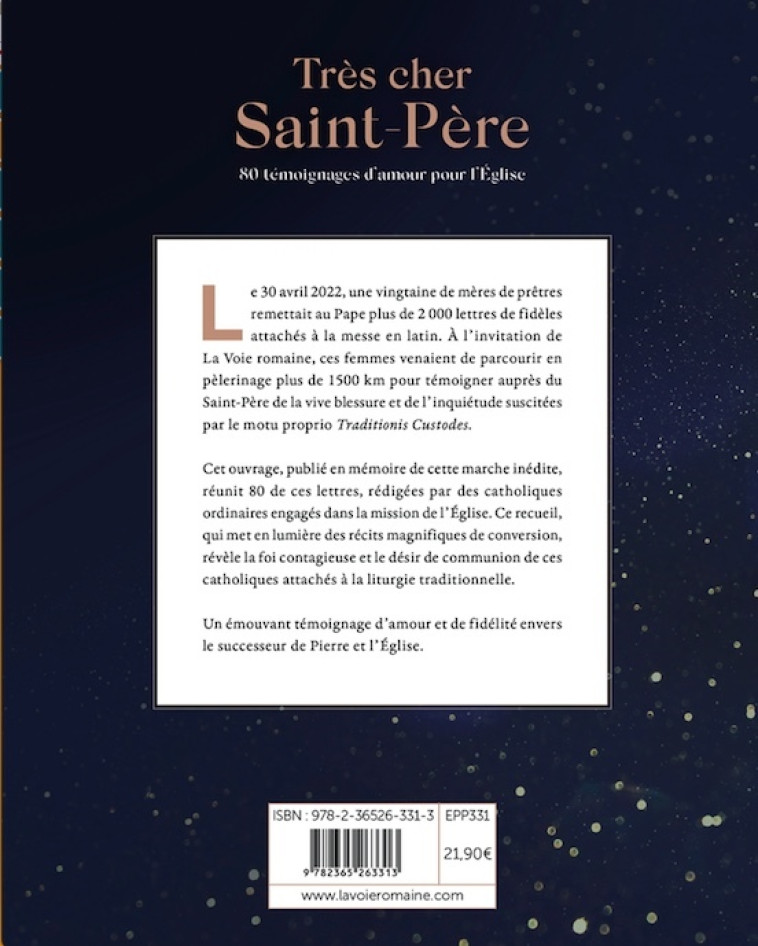 Très cher Saint Père -  La voie romaine - PREMIERE PARTIE