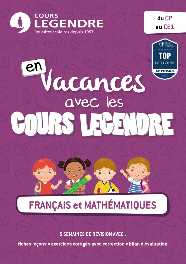 Français et mathématiques du CP AU CE1 -  Cours Legendre - EDICOLE