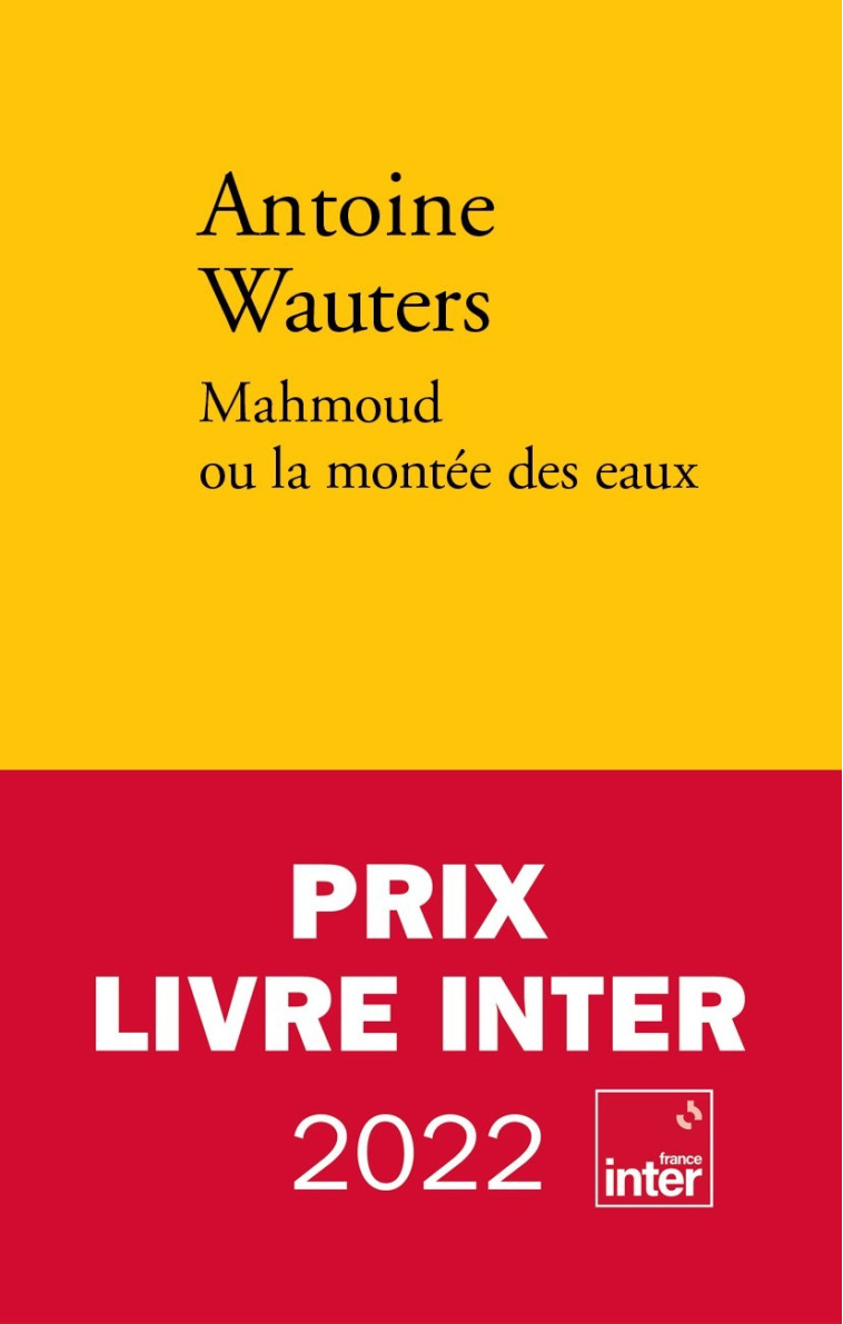 Mahmoud ou la montée des eaux - Antoine Wauters - VERDIER