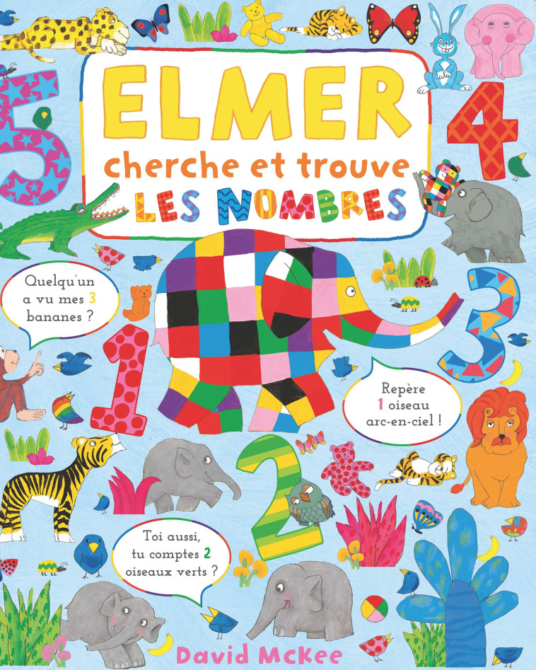 Elmer Cherche et trouve - Les nombres - David McKee - KALEIDOSCOPE