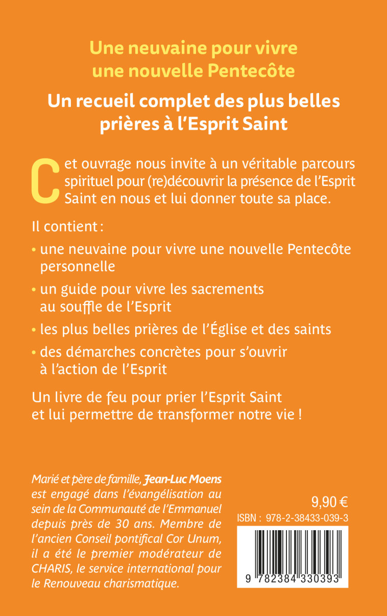 Neuvaine et prières avec l'Esprit Saint - Jean-Luc Moens - EMMANUEL