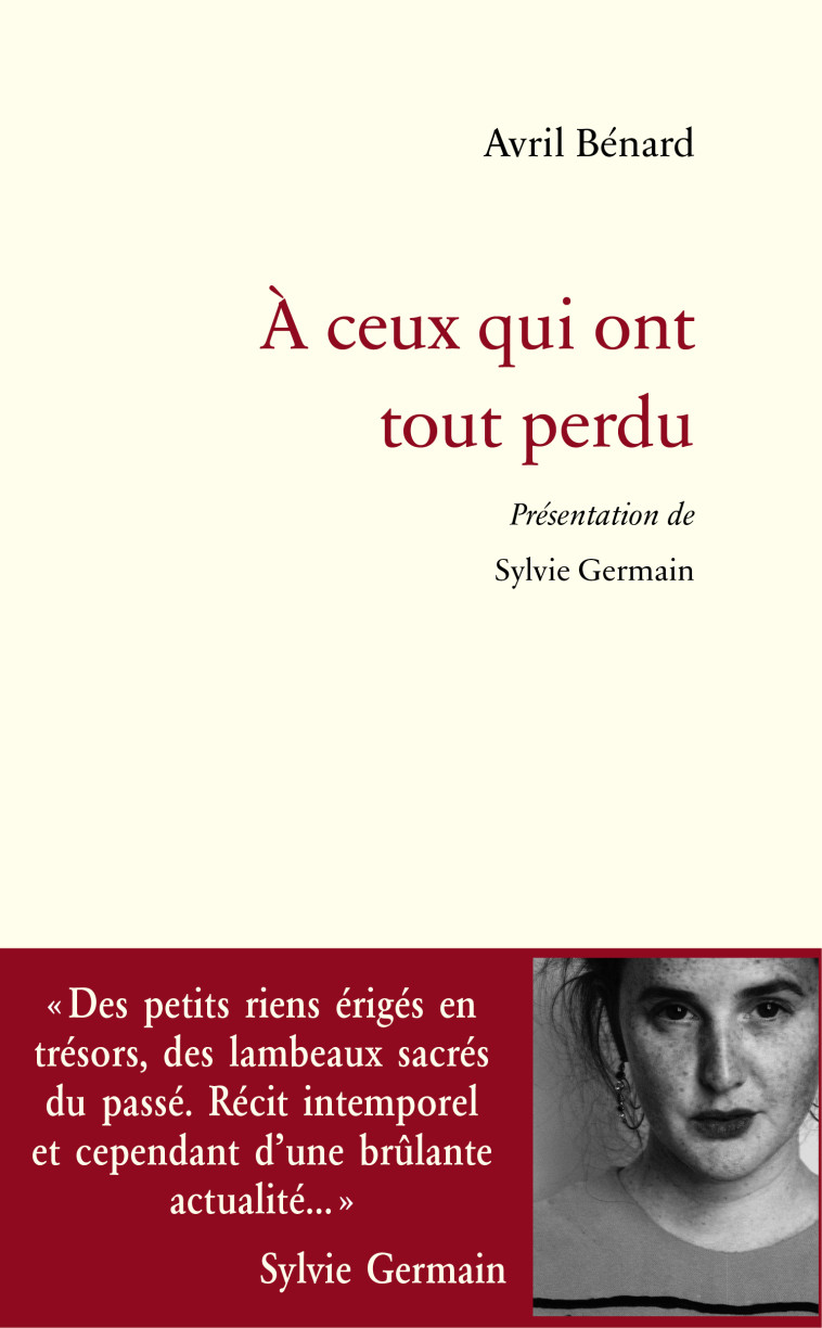 A ceux qui ont tout perdu - Avril Bénard - DES INSTANTS