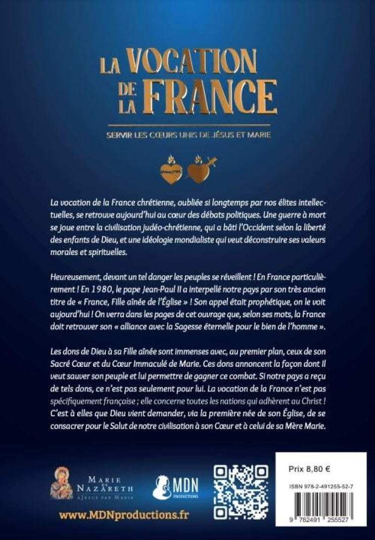 La Vocation de la France -  Association Marie de Nazareth  - MDN PRODUCTIONS