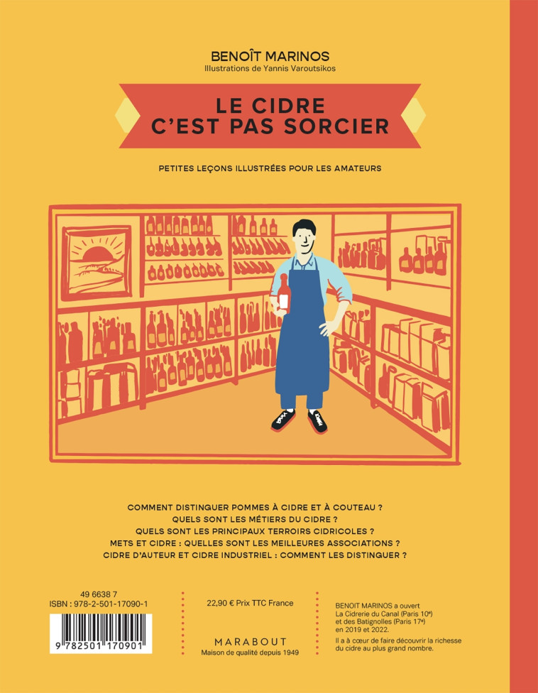 Le cidre c'est pas sorcier - Benoit Marinos - MARABOUT