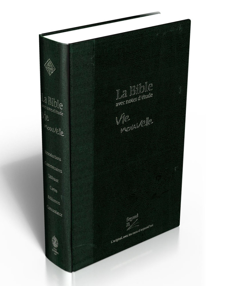 La Bible avec notes d'étude vie nouvelle, rigide, toile, noire -  SOCIETE BIBLIQUE DE - BIBLIQUE GENEVE