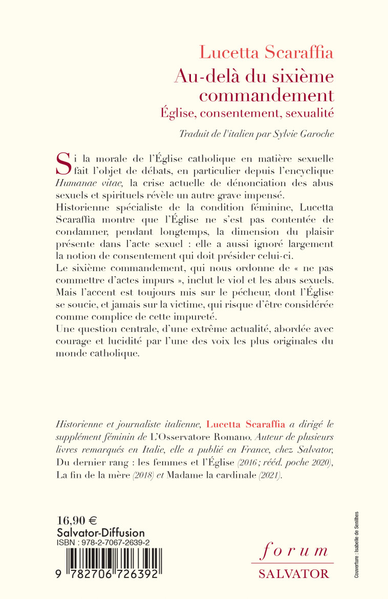 Au-delà du sixième commandement - Lucetta Scaraffia - SALVATOR