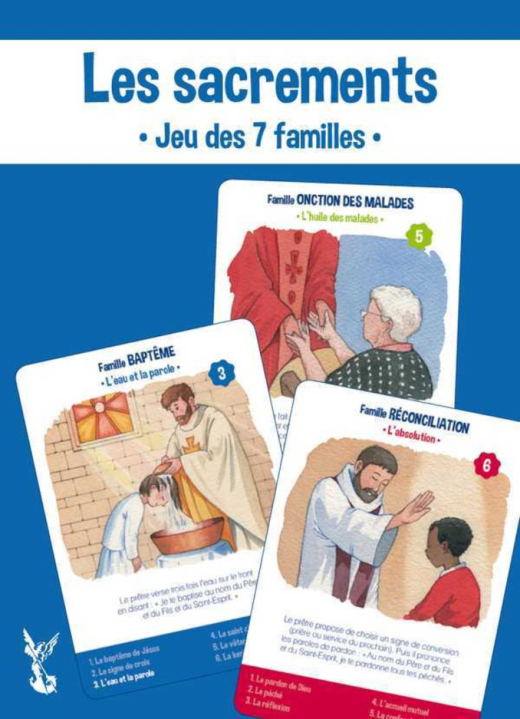 Les sacrements - Jeu des 7 familles - Laurence Paix-Rusterholtz - TEQUI