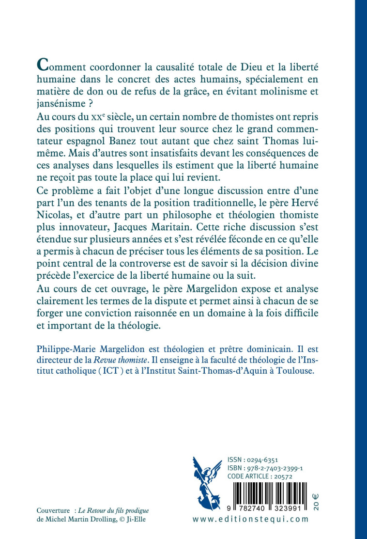 De la prédestination à la réprobation - Philippe-Marie Margelidon - TEQUI