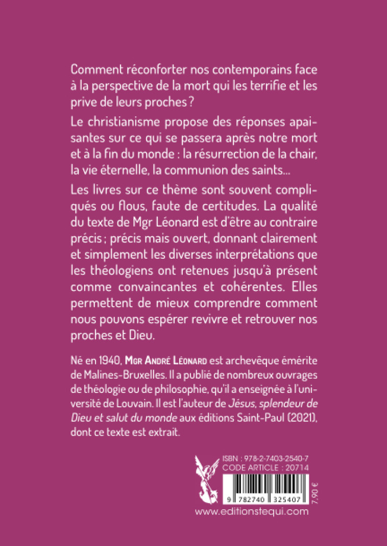 QUE SE PASSE-T-IL APRES LA MORT ? - Léonard André - TEQUI