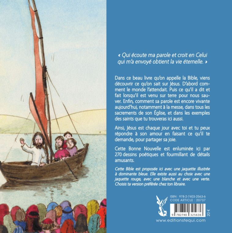 La Bible pour les enfants (jaquette bleue) - Martine BLANC-RERAT - TEQUI