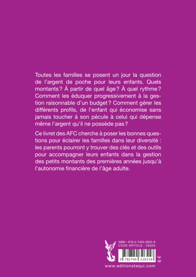 12 questions à se poser sur l'argent de poche -  LES ASSOCIATIONS FAMILIALES CATHOLIQUES - TEQUI