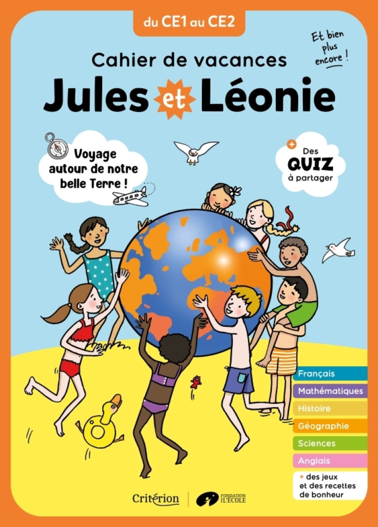 Cahier de vacances Jules et Léonie du CE1 au CE2 - Nouvelle édition - Virginie Becquet - CRITERION