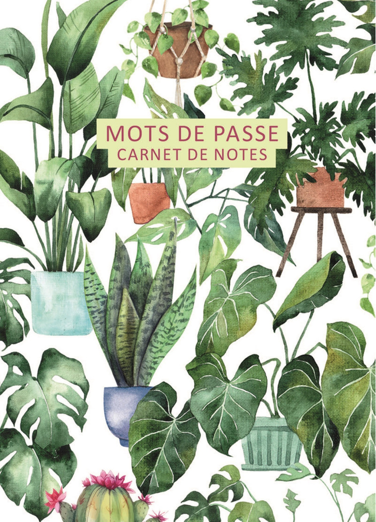 Mots de passe - Carnet de notes (Urban jungle) -  Collectif - CHANTECLER