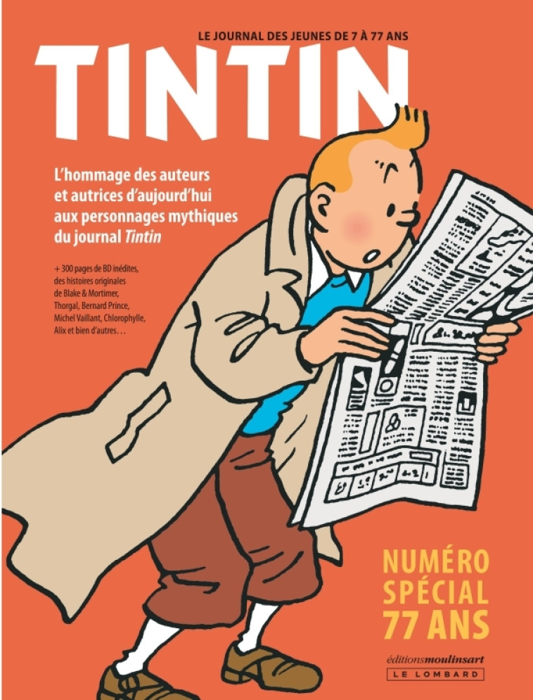 Journal Tintin - spécial 77 ans -  Collectif - LOMBARD