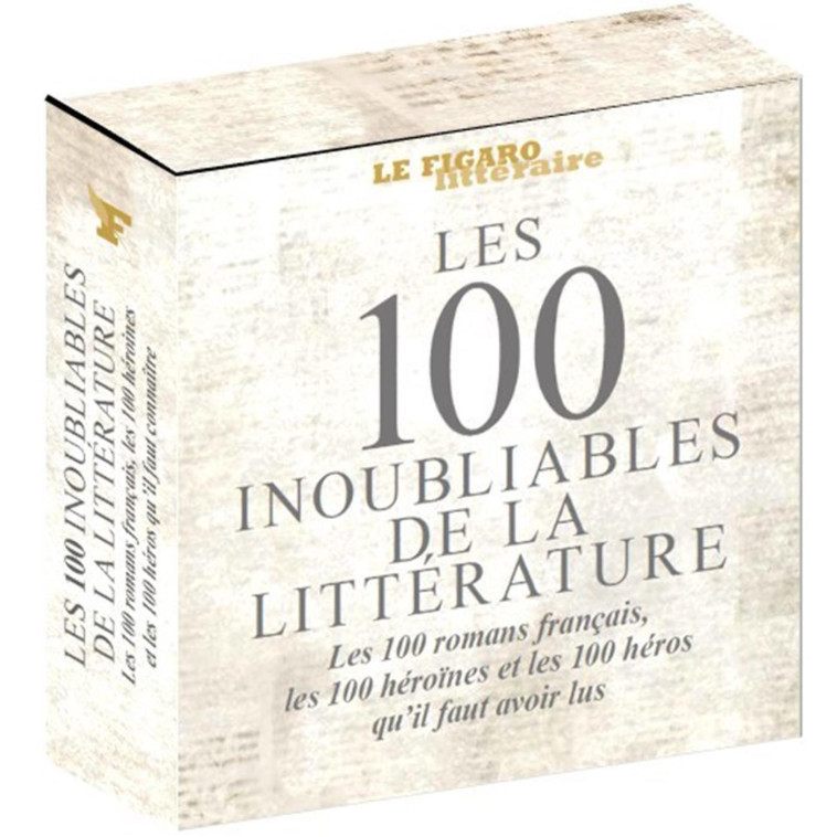 Coffret 3 Guides 100: les 100 inoubliables de la littérature -  Le Figaro littéraire - STE DU FIGARO