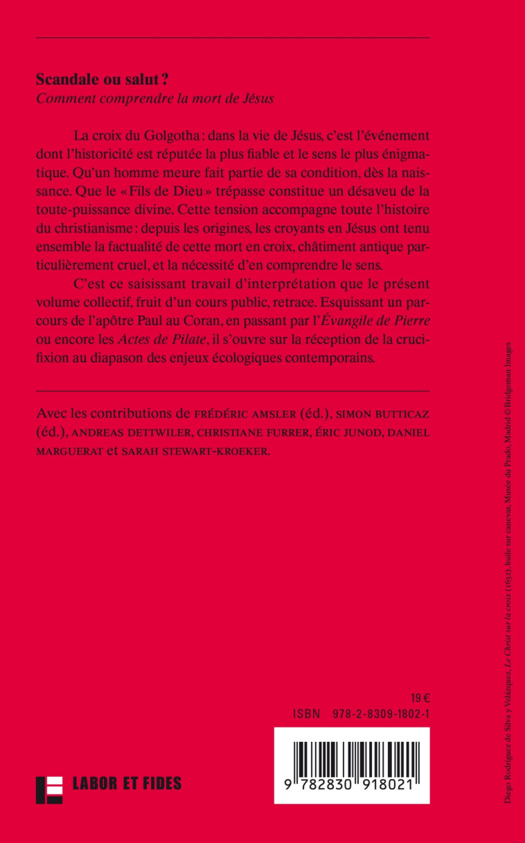 Scandale ou salut ? - Frédéric Amsler - LABOR ET FIDES