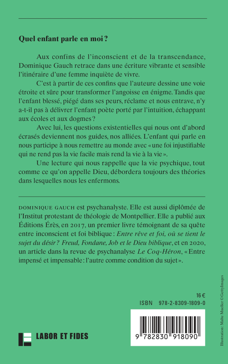 Quel enfant parle en moi ? - Dominique Gauch - LABOR ET FIDES