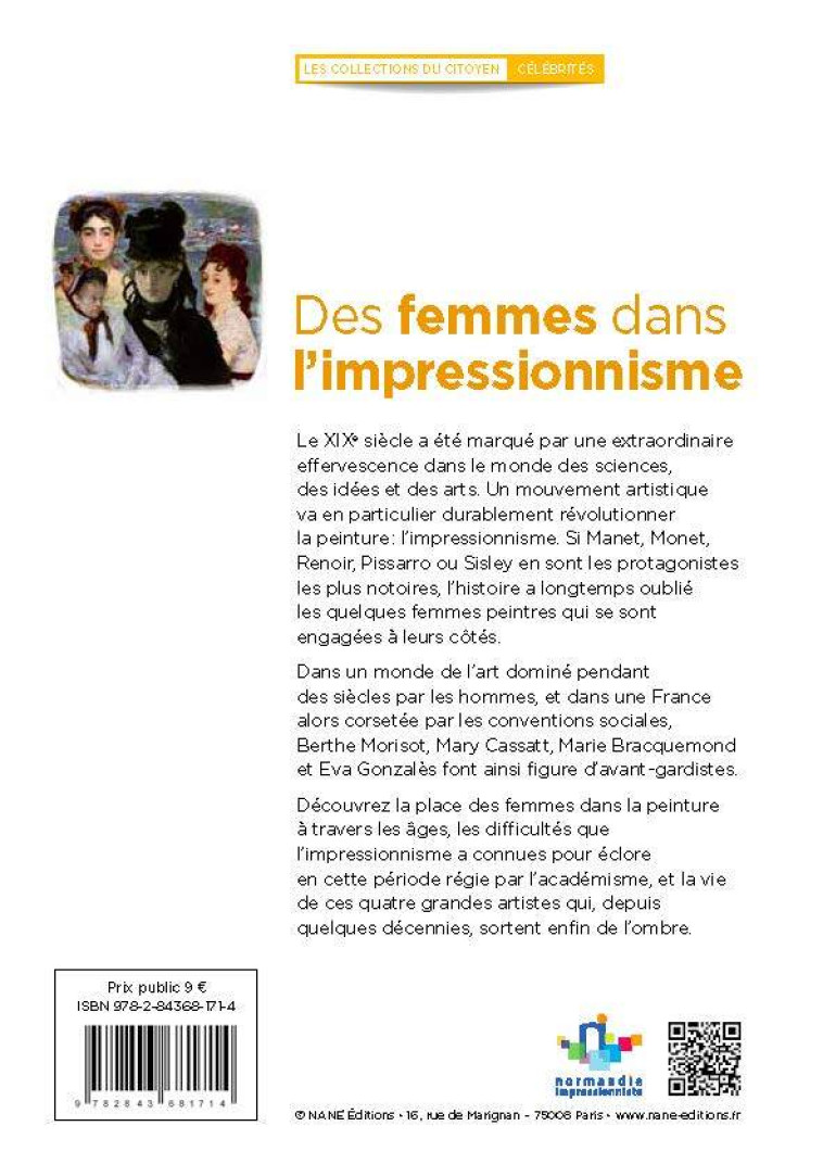 Des Femmes Dans l'Impressionnisme - Marianne LECLERE - NANE