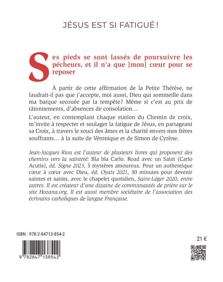 Jésus est si fatigué ! - Jean-Jacques Riou - CARMEL