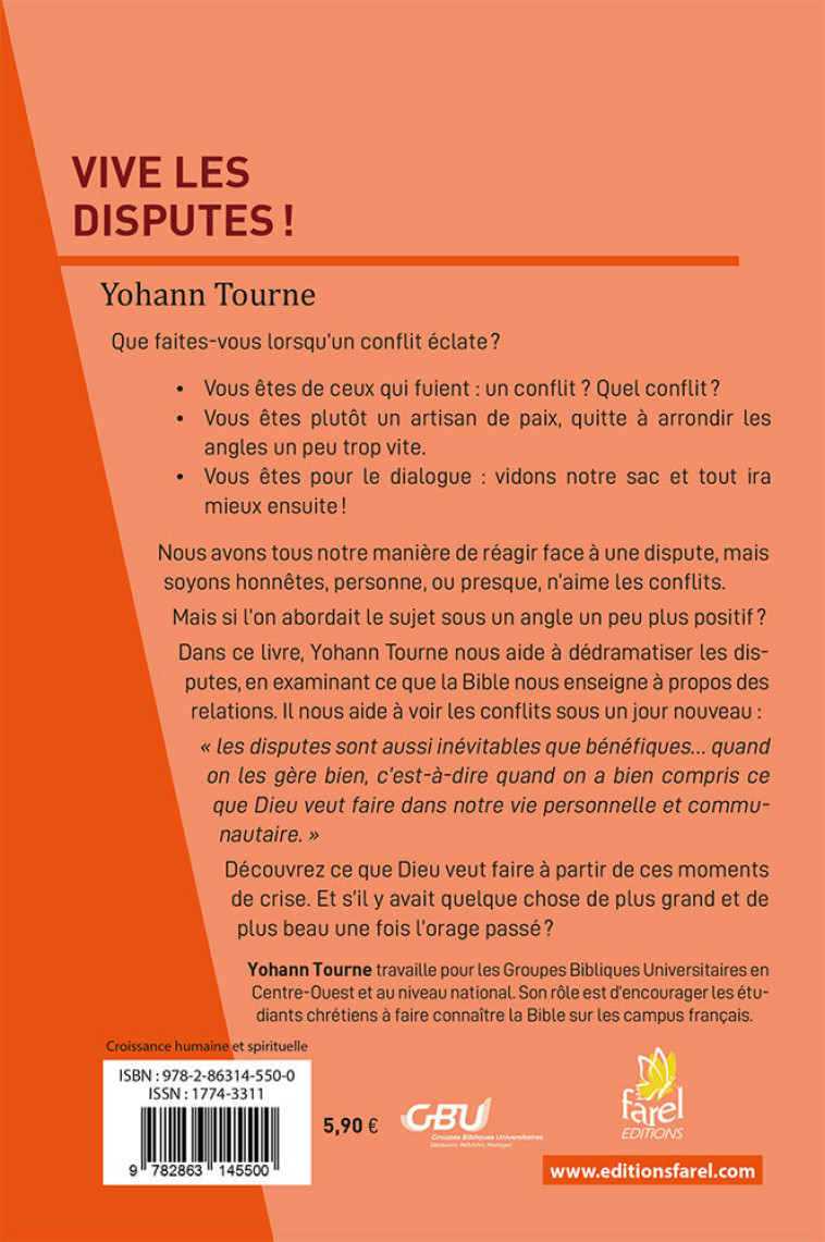 Vive les disputes ! - Yohann Tourne - FAREL