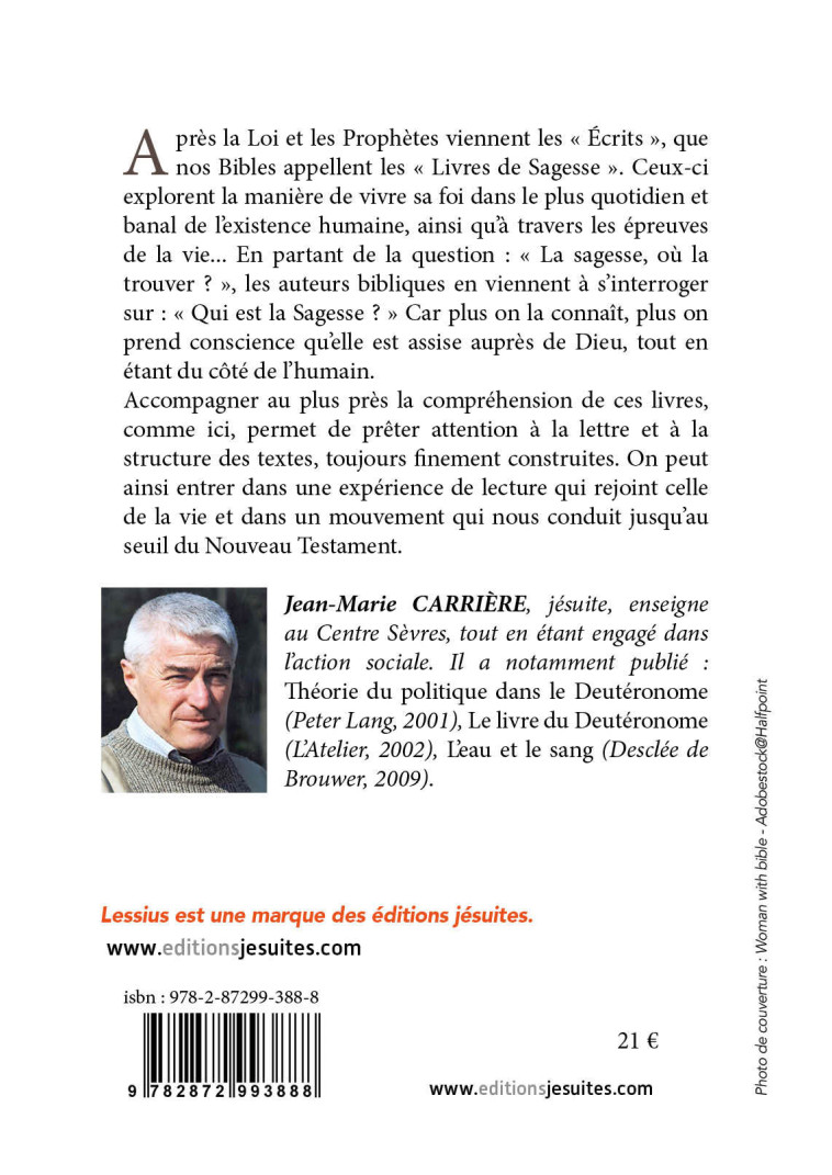 La sagesse, où la trouver?  - Jean-Marie Carrière - LESSIUS