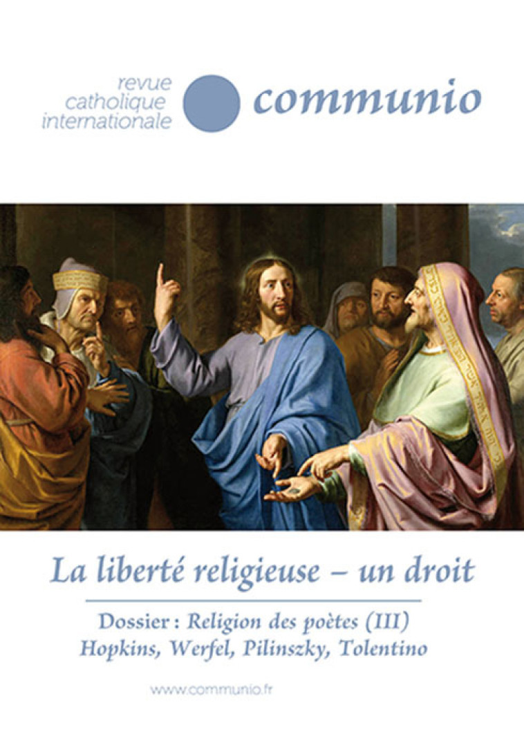 La liberté religieuse un droit Communio no 287/288 mai - août 2023 - Émilie TARDIVEL - COMMUNIO