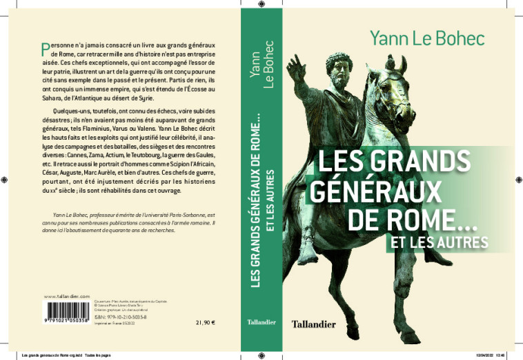 Les grands généraux de Rome... et les autres - Yann Le Bohec - TALLANDIER