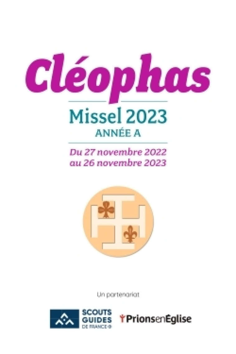 Cléophas - missel 2024 des jeunes - XXX - BAYARD PRESSE