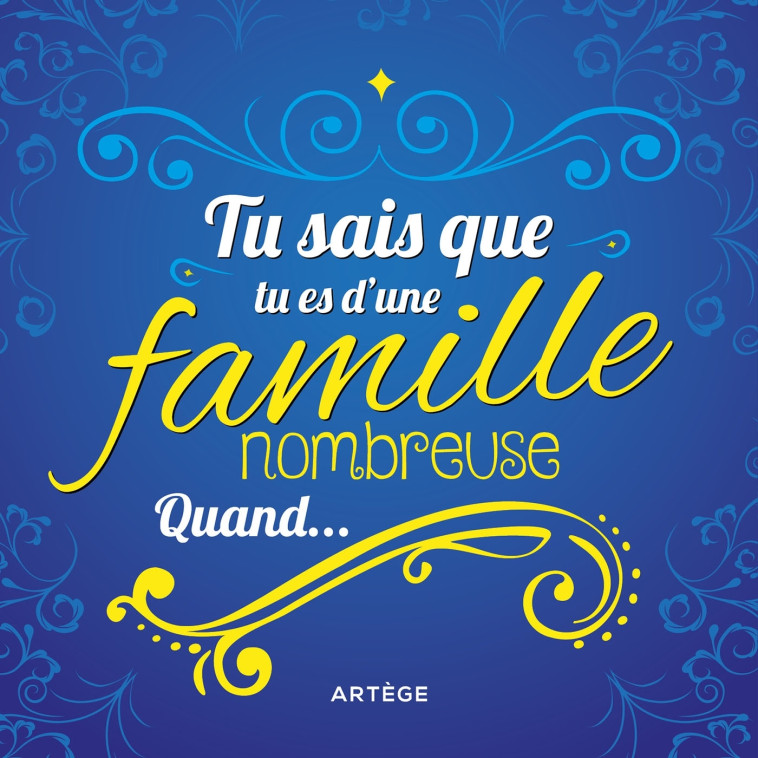 Tu sais que tu es d'une famille nombreuse quand... -  Memes de famille nombreuse - ARTEGE