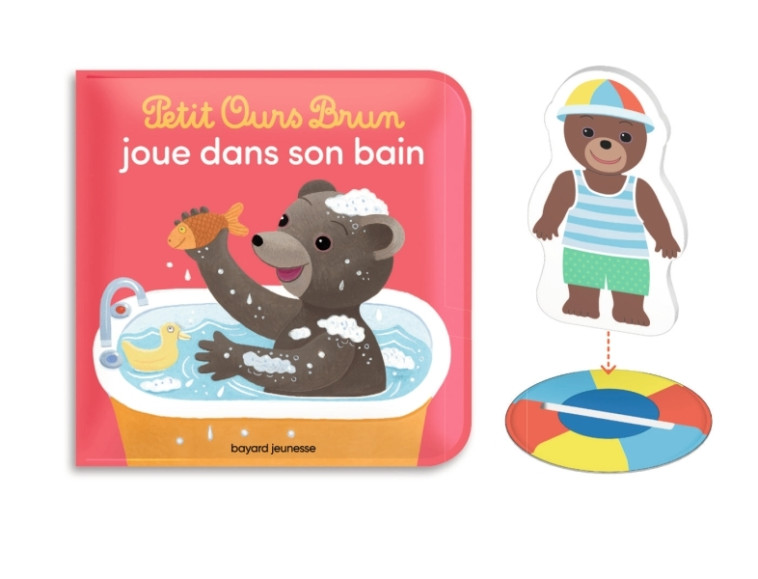 Petit Ours Brun joue dans son bain - un livre et un jouet qui flotte pour le bain - Marie Aubinais - BAYARD JEUNESSE